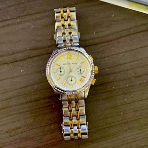 Michael Kors gold/silver watch